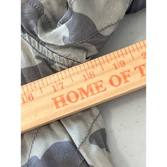 Marrakech Full Zip Camo Bomber Jacket Womens S Long Sleeve Viscose Blend Green - Picture 5 of 9